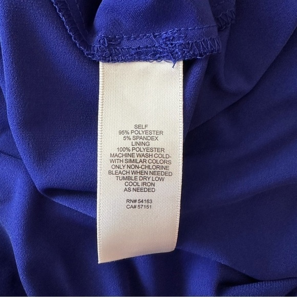 Eliza J Blue Ruched High Low Dress - Picture 11 of 13